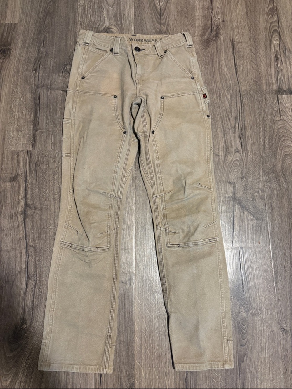 Dovetail Workwear Britta Utility Tan Women's Cargo Jeans